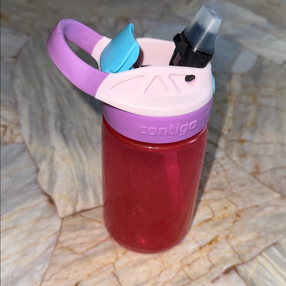 Contigo Red Bottle with Purple Lid 14oz